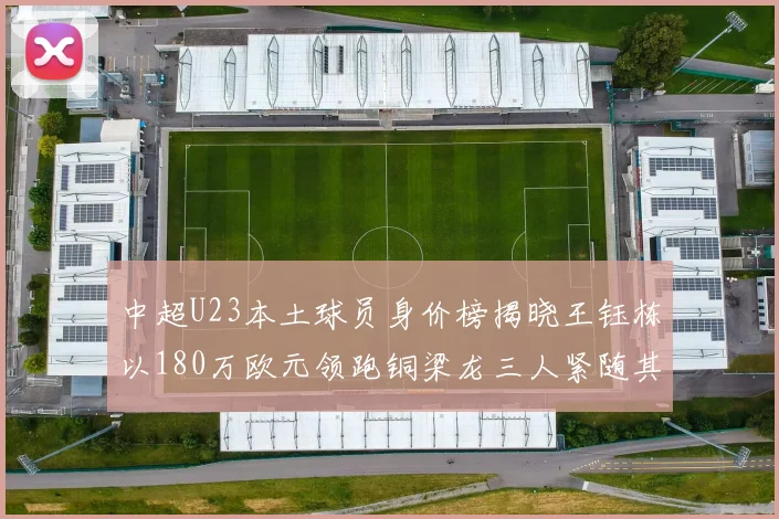 中超U23本土球员身价榜揭晓王钰栋以180万欧元领跑铜梁龙三人紧随其后